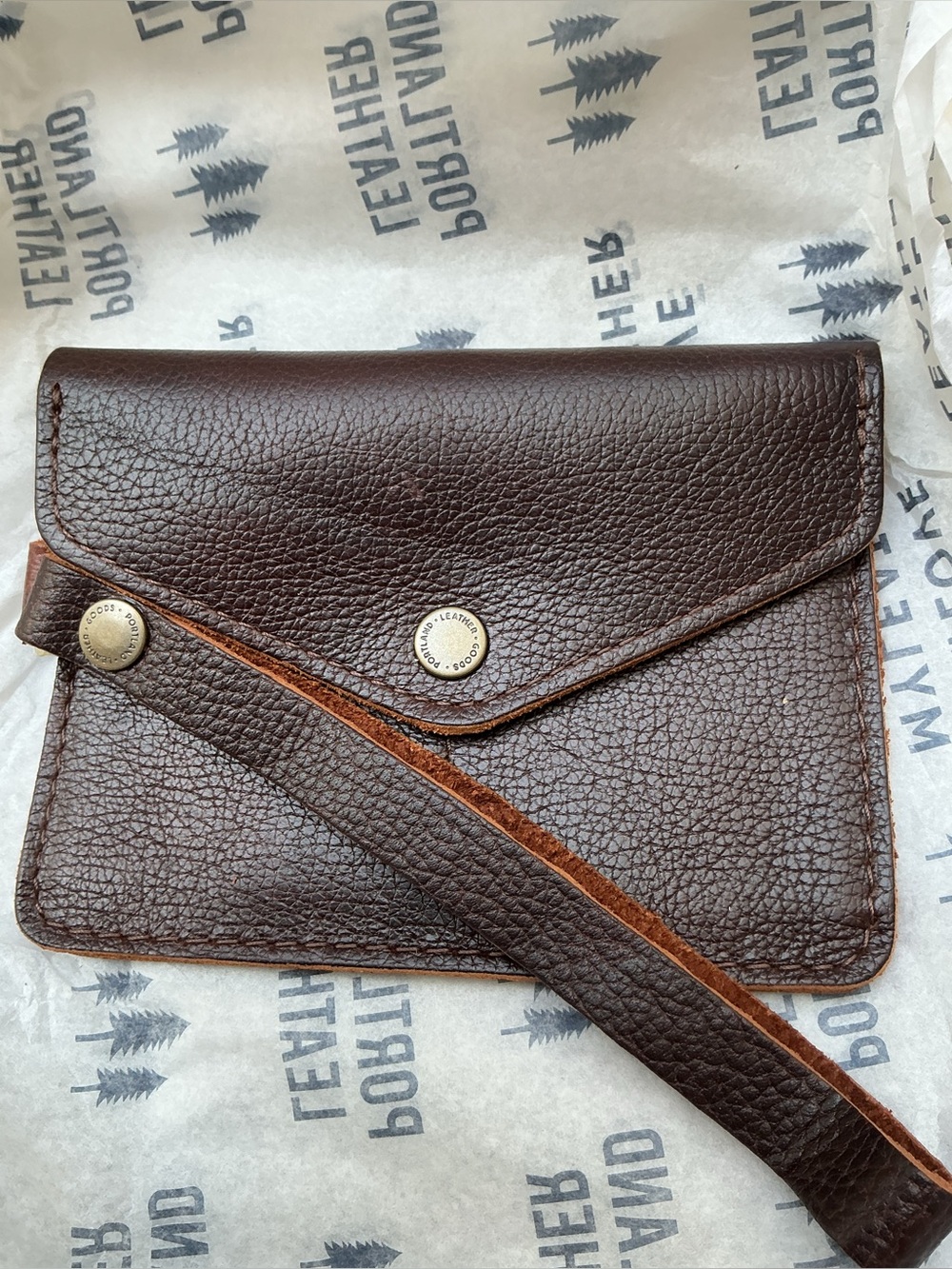 Portland Leather Goods -Passport Wristlet